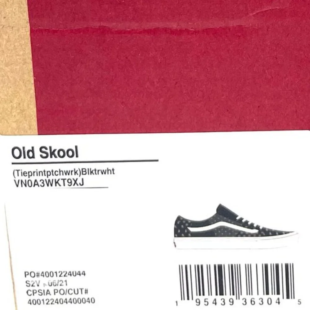 Vans Old Skool Black Womens Size Low Top Skateboarding White Canvas VN0A3WKT9XJ